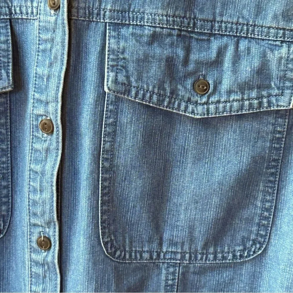 Universal Thread Jean Jacket Vest L - Picture 4 of 9